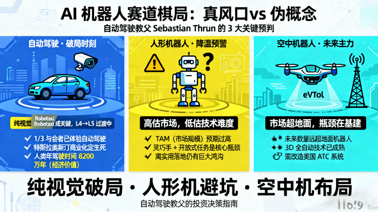 第007期《AI出海去周刊》：自动驾驶教父的预判：AI 机器人三国杀，谁是真风口？
